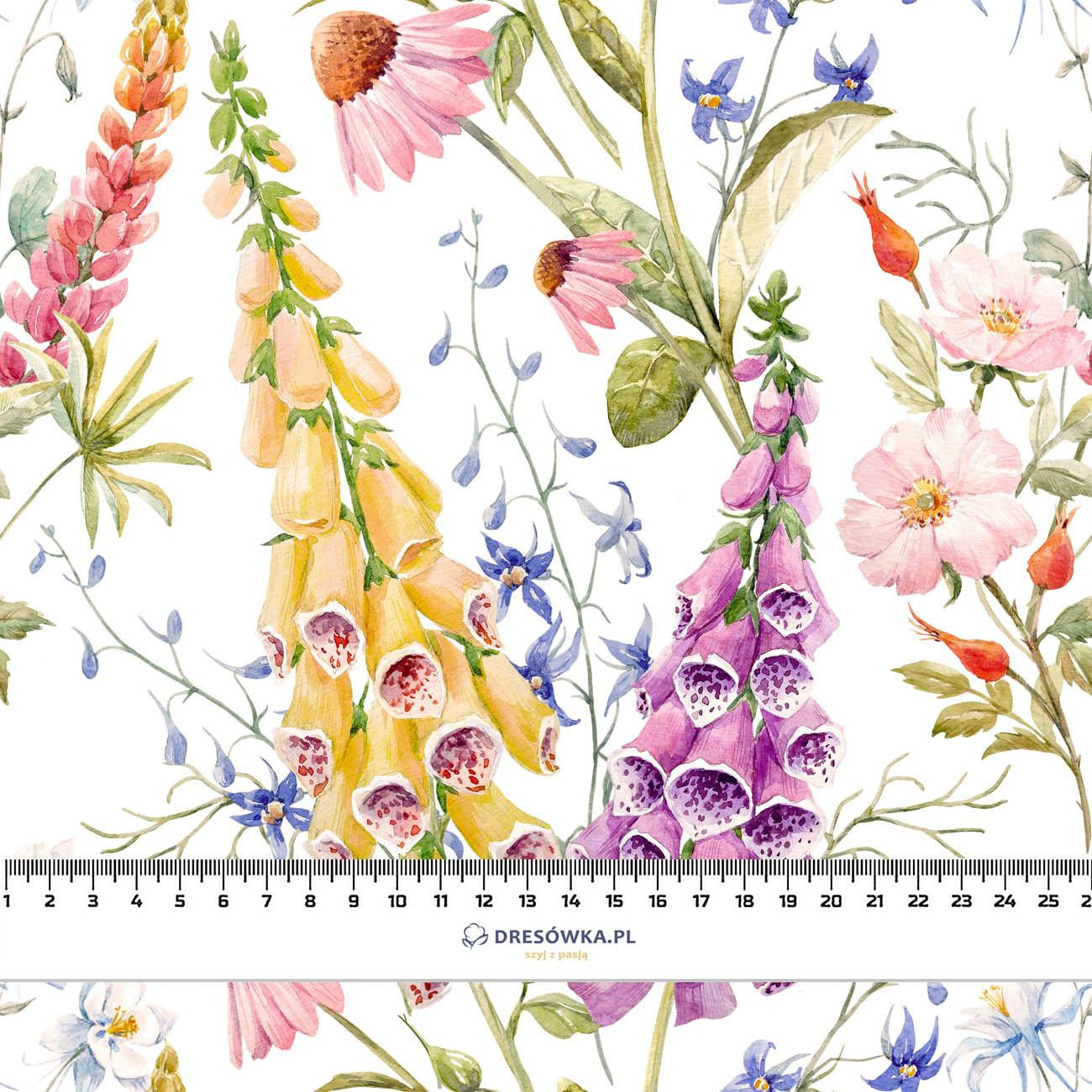 FLOWERS / bellflowers - Cotton sateen 190g