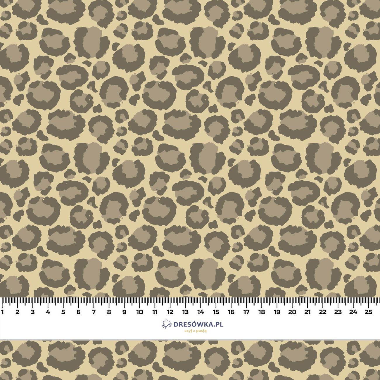 50cm LEOPARD / beige (SAFARI) - Cotton woven fabric