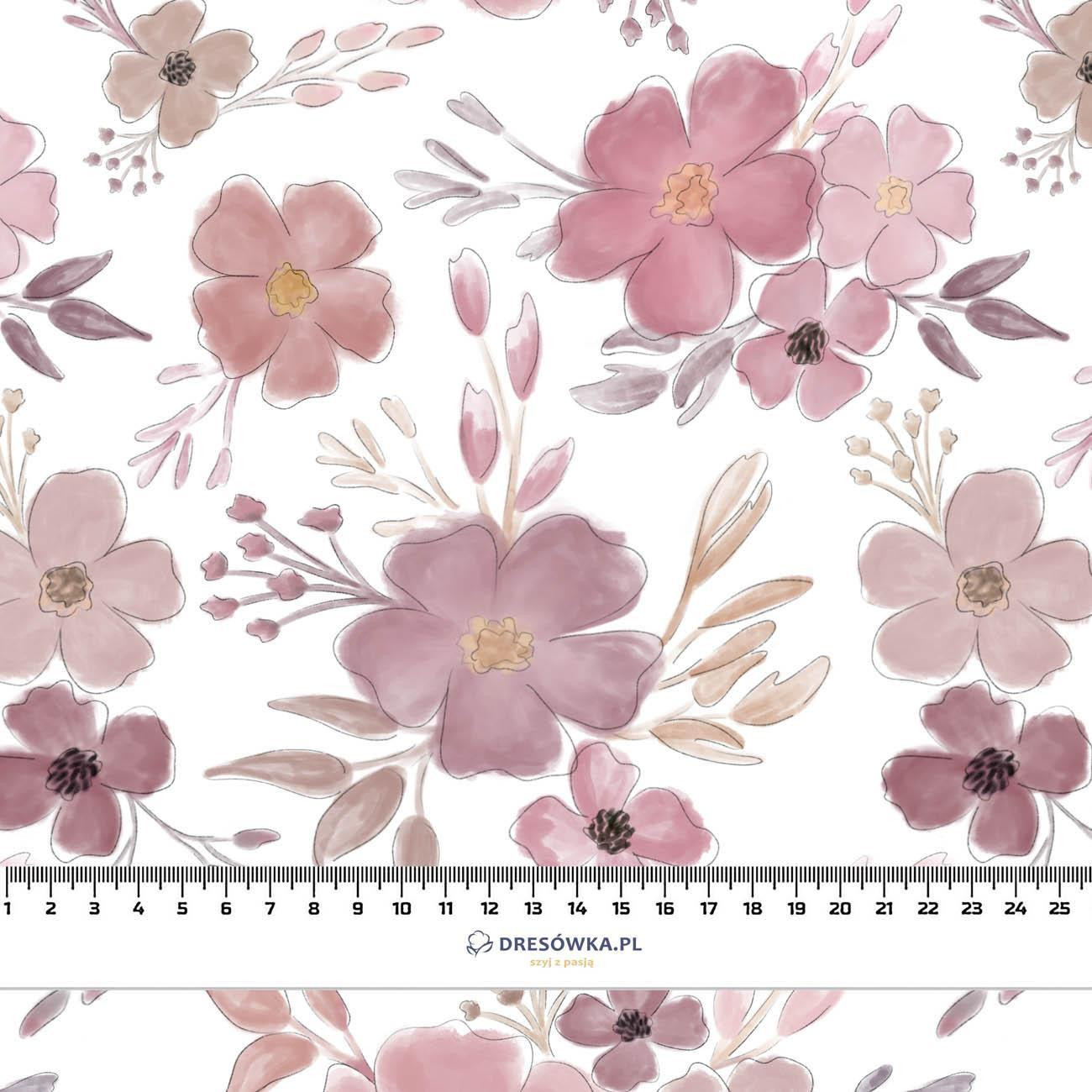 PAINTED FLOWERS pat. 1 - Cotton sateen 190g