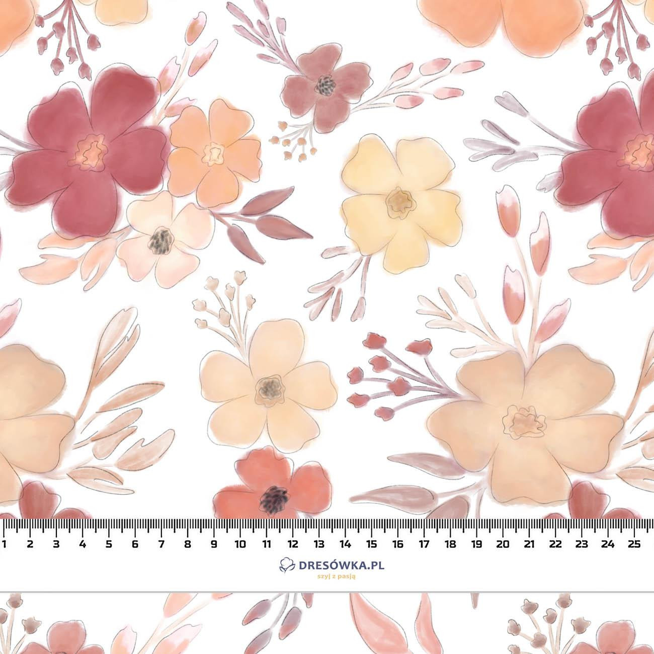 PAINTED FLOWERS pat. 2 - looped knit fabric