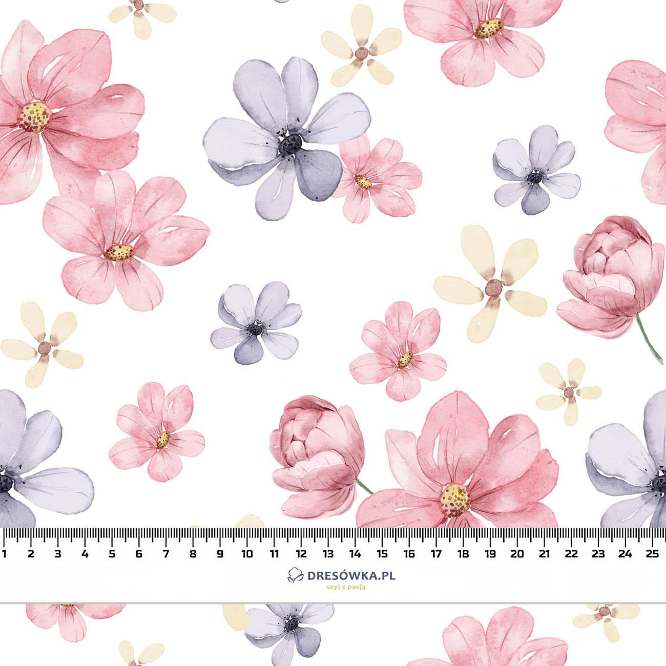 PAINTED FLOWERS pat. 3 - Cotton muslin