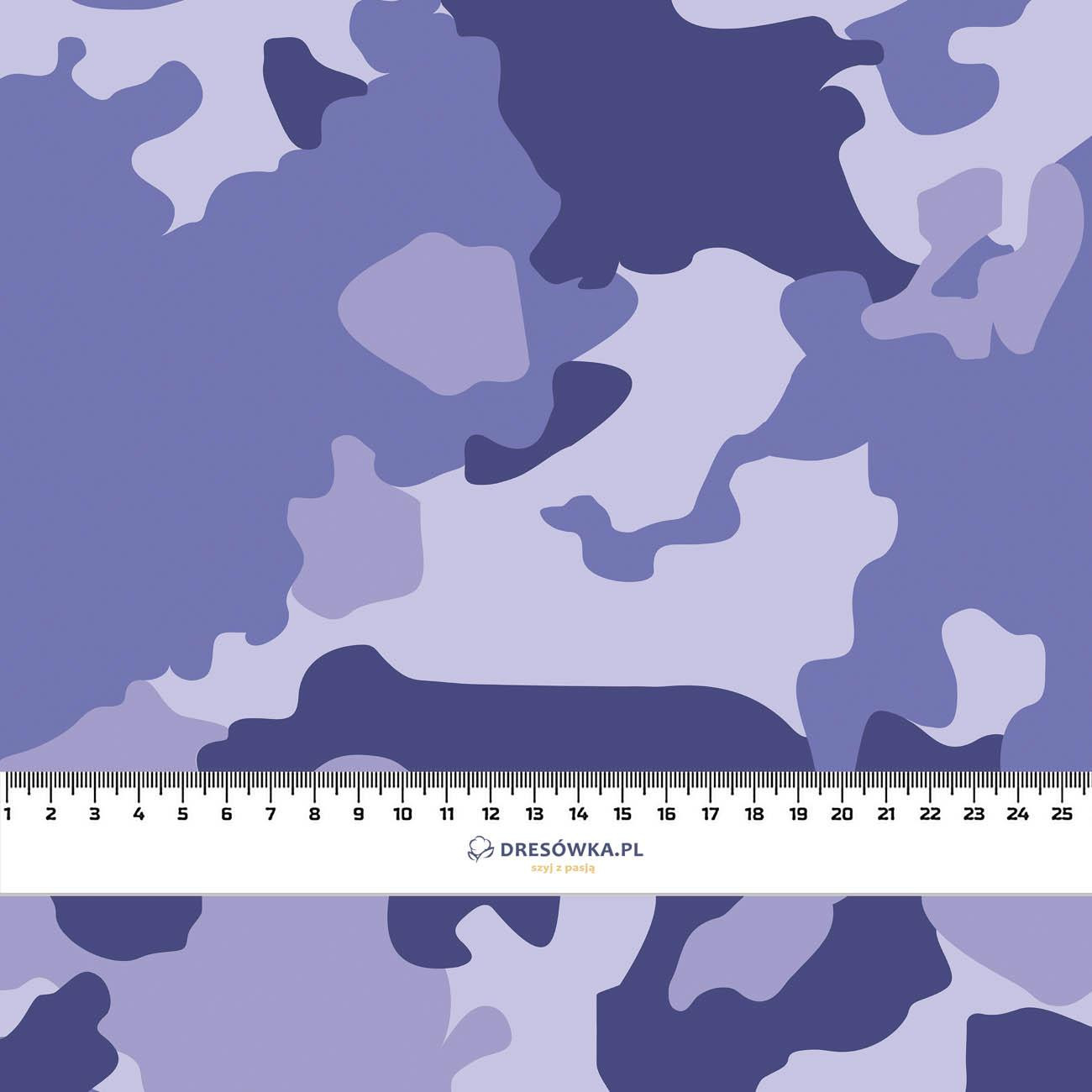 CAMOUFLAGE PAT. 3 / Very Peri - looped knit fabric