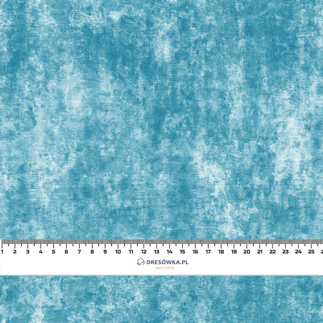 GRUNGE (sea blue) - Cotton woven fabric