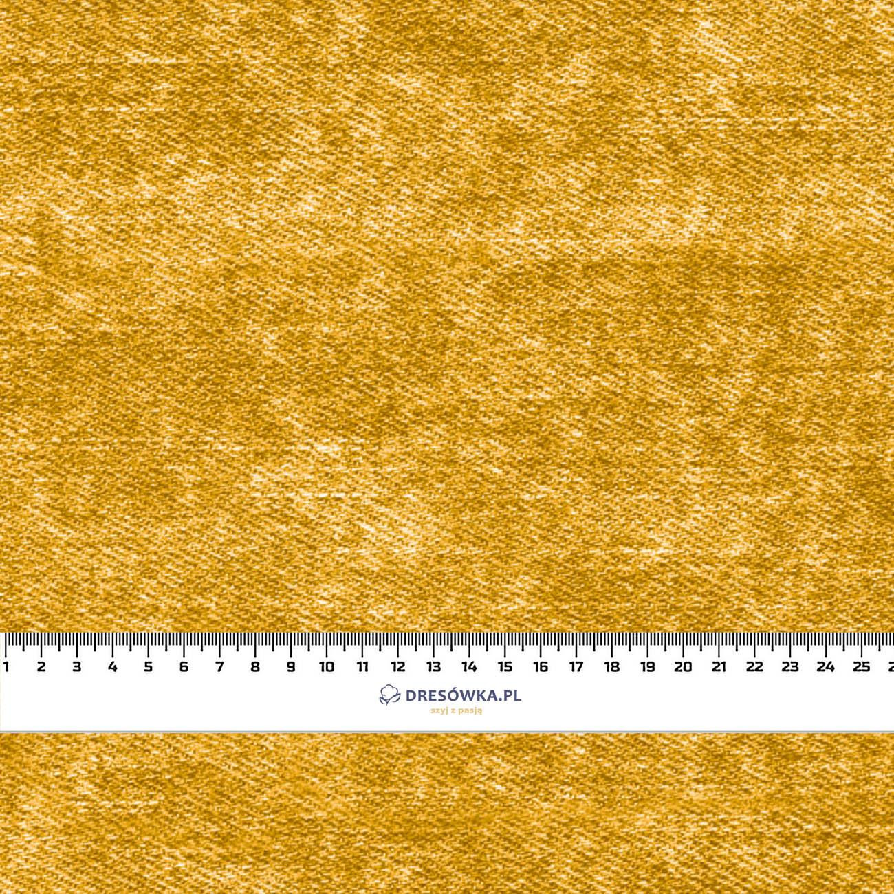 VINTAGE LOOK JEANS (mustard)- Upholstery velour 