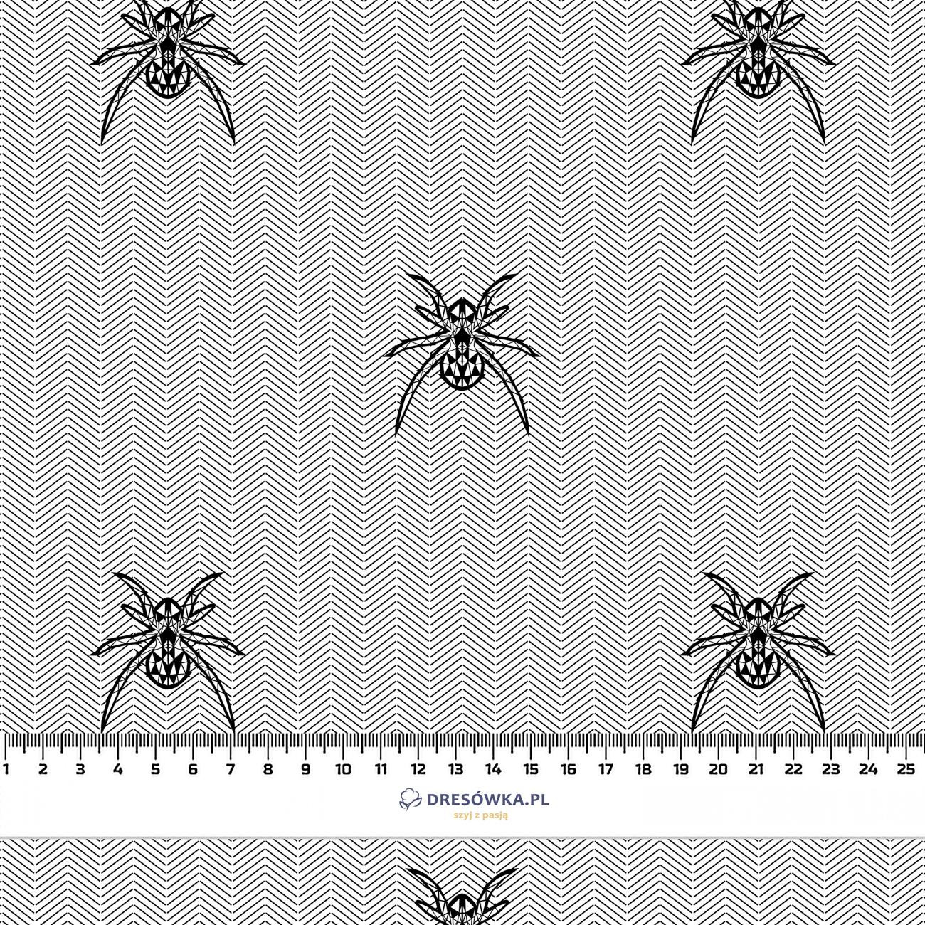 SPIDERS / NIGHT CALL / white - Cotton woven fabric