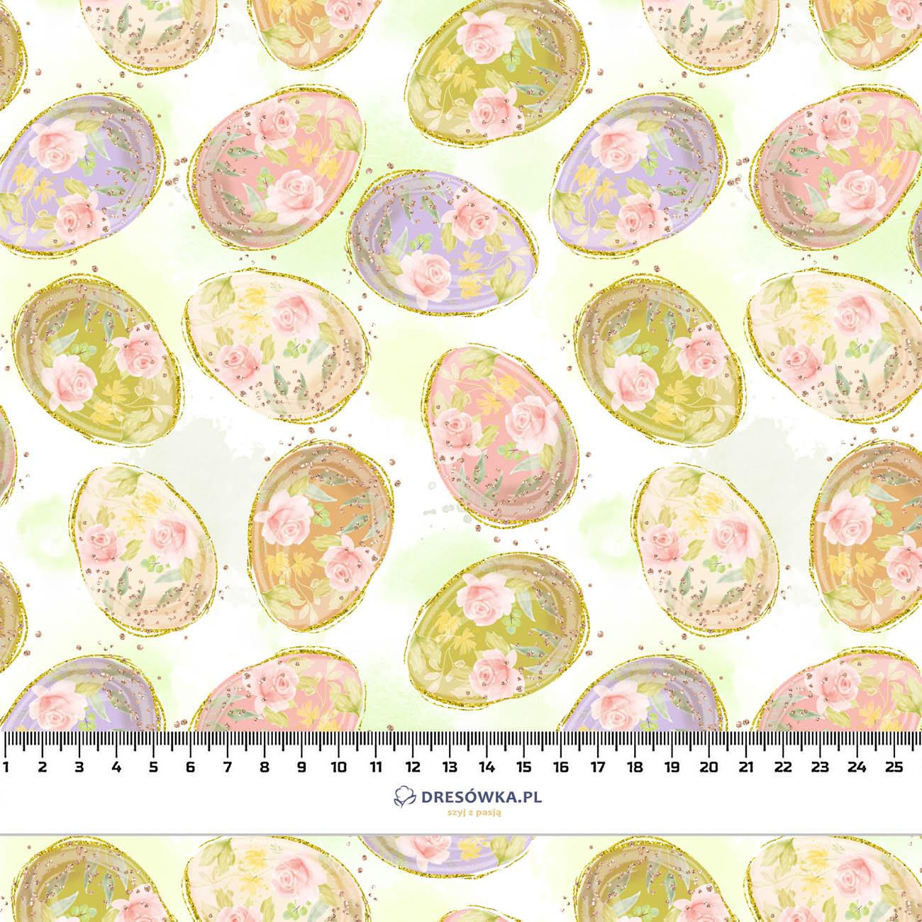 EASTER EGGS PAT. 1 (CUTE BUNNIES) - Cotton woven fabric