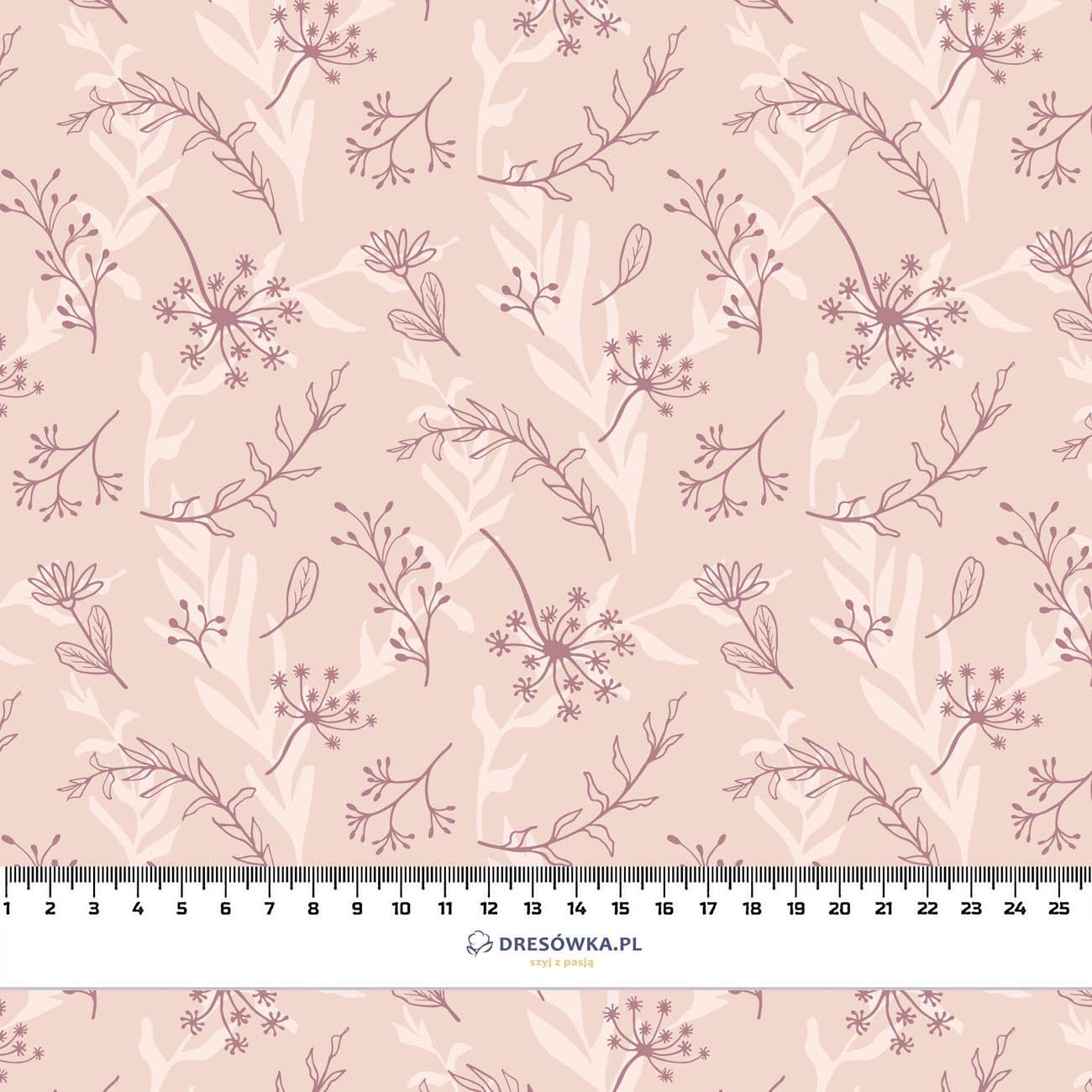 PINK LEAVES PAT. 2 - Cotton muslin