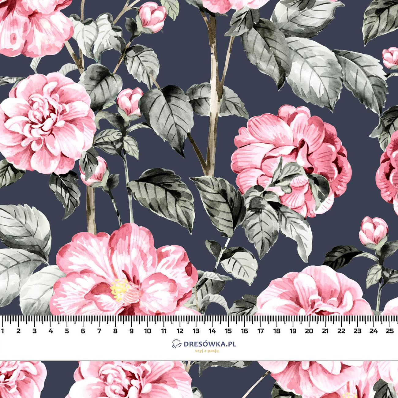 PINK PEONIES pat. 2 - Waterproof woven fabric