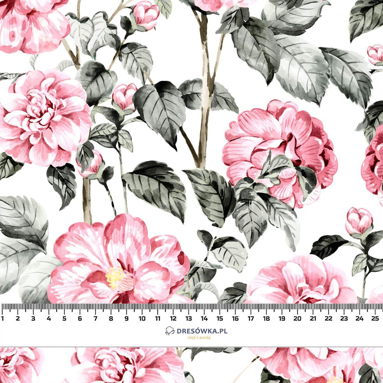 PINK PEONIES pat. 3 - Cotton muslin