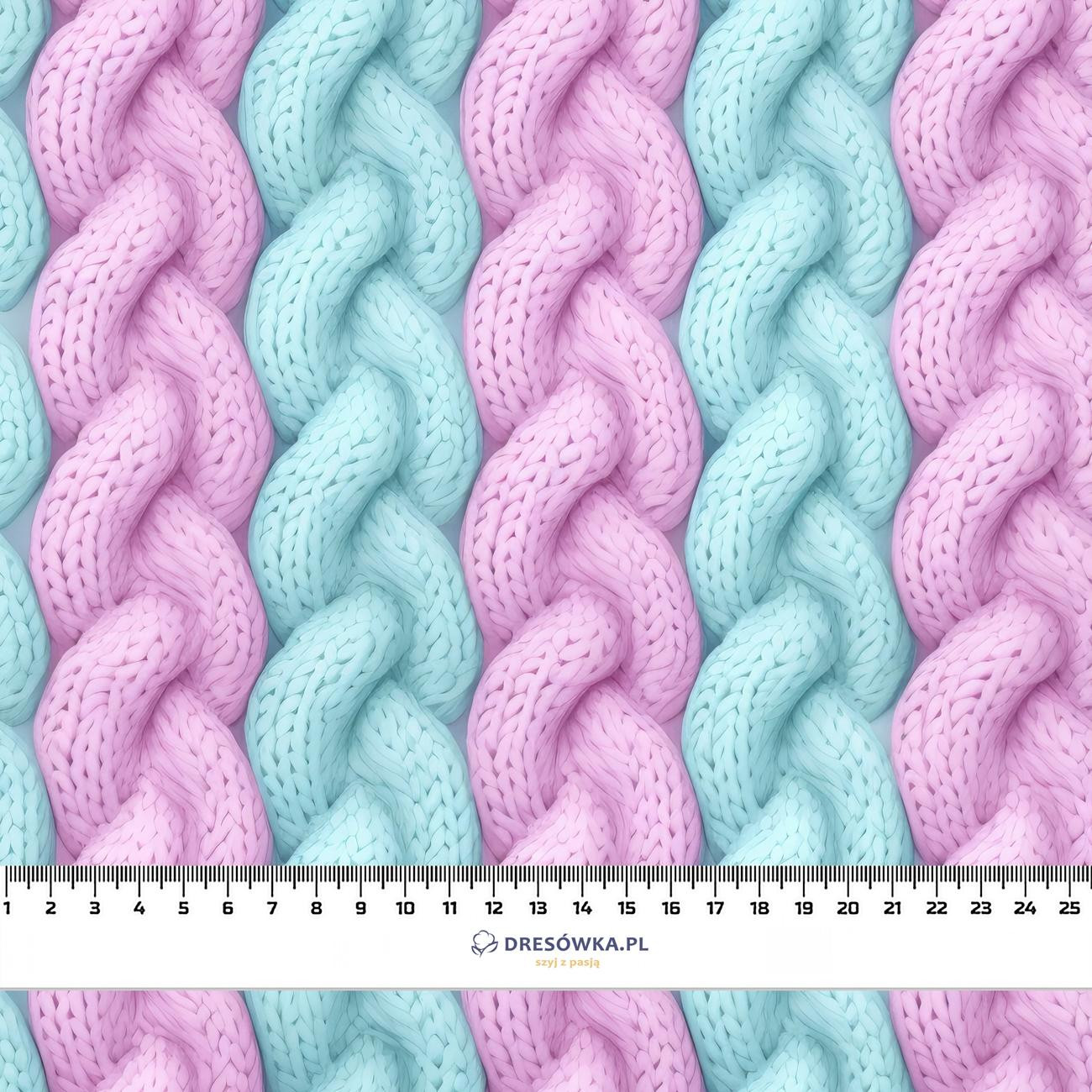 IMITATION PASTEL SWEATER PAT. 4 - brushed knitwear with elastane ITY