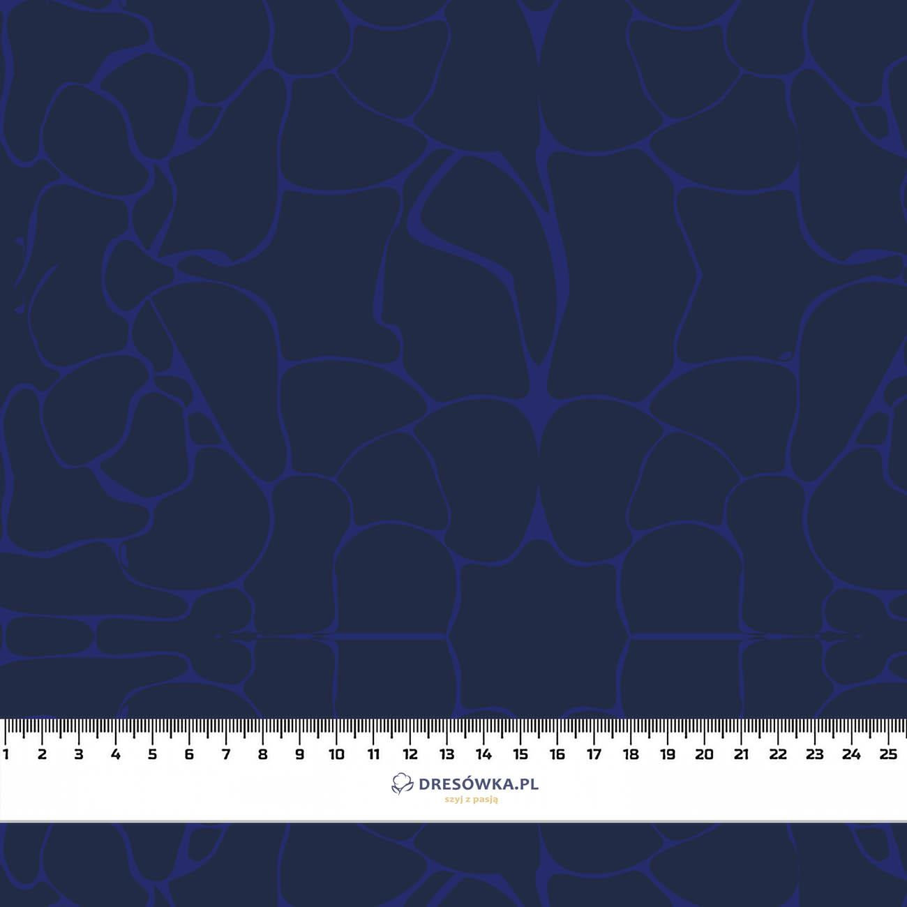 WATER WORLD (BACKGROUND) / navy - looped knit fabric with elastane ITY