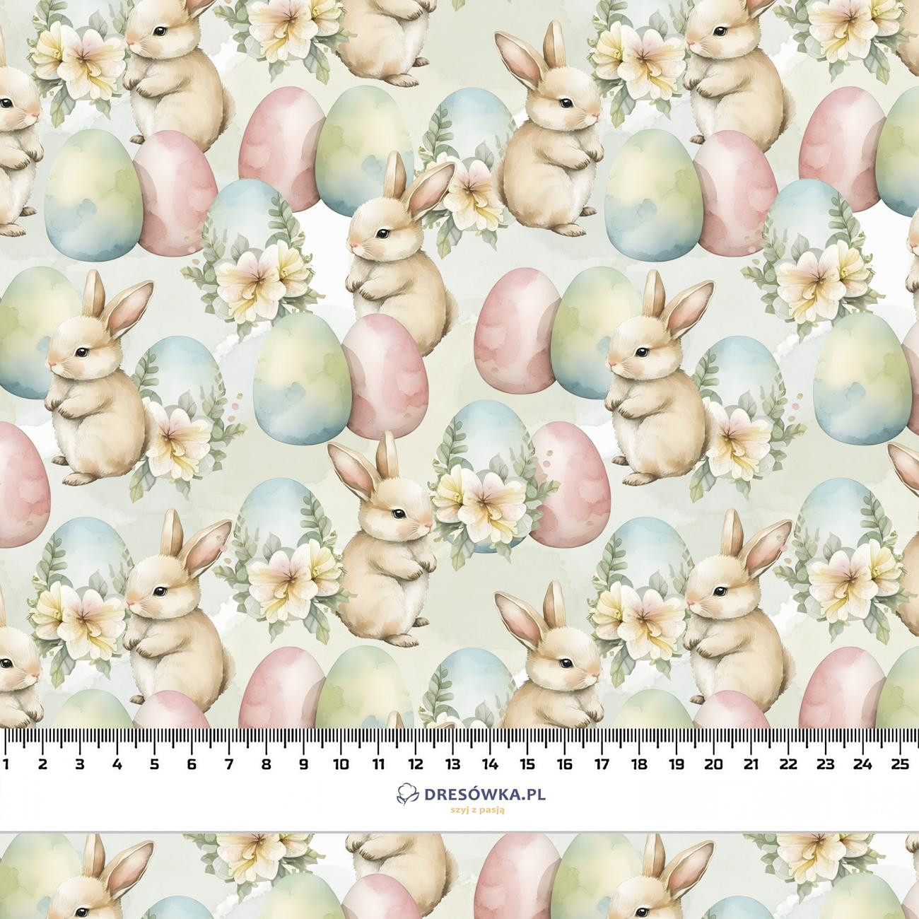 BUNNY EASTER PAT. 2 - Cotton woven fabric