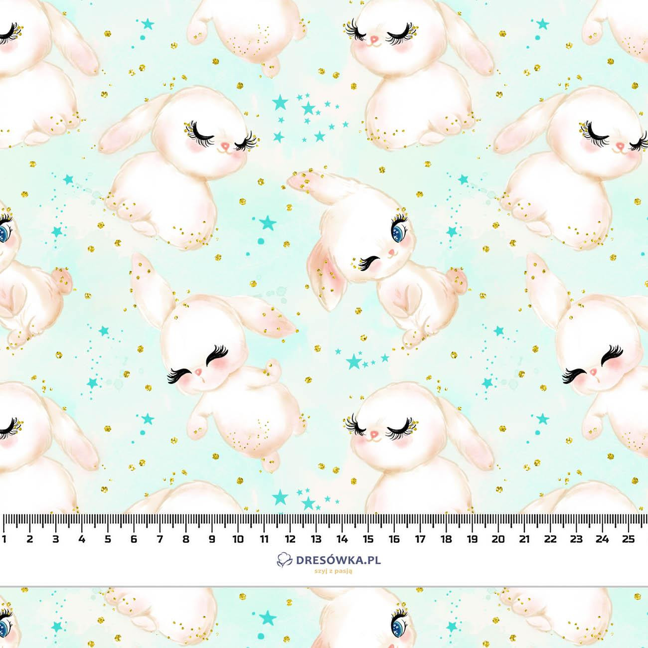 BUNNIES PAT. 5 (CUTE BUNNIES) - single jersey with elastane 