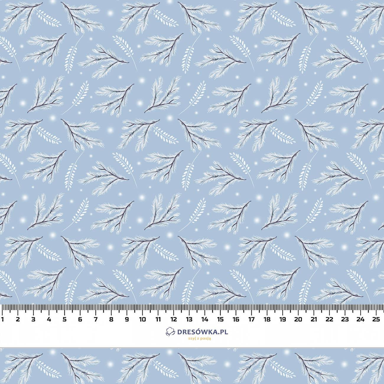 WINTER TWIGS pat. 1 (WINTER IN PARK) - looped knit fabric