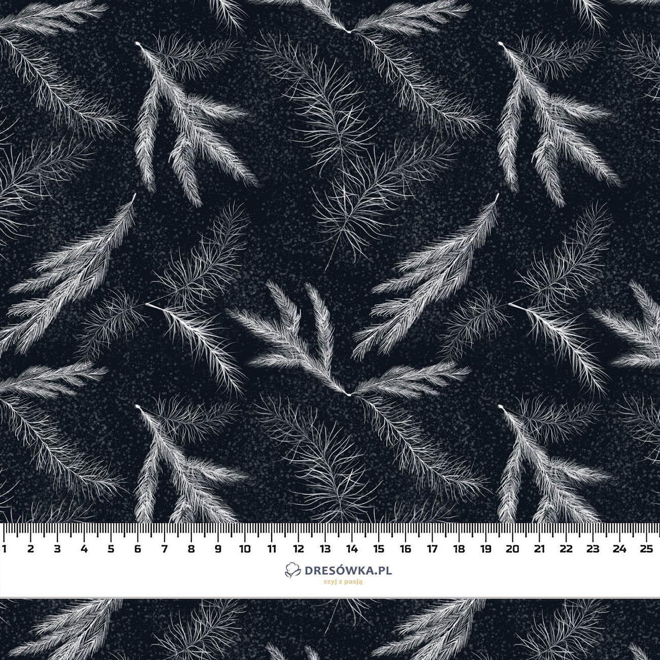 WINTER TWIGS pat. 3 (WINTER IN PARK) - Woven Fabric for tablecloths