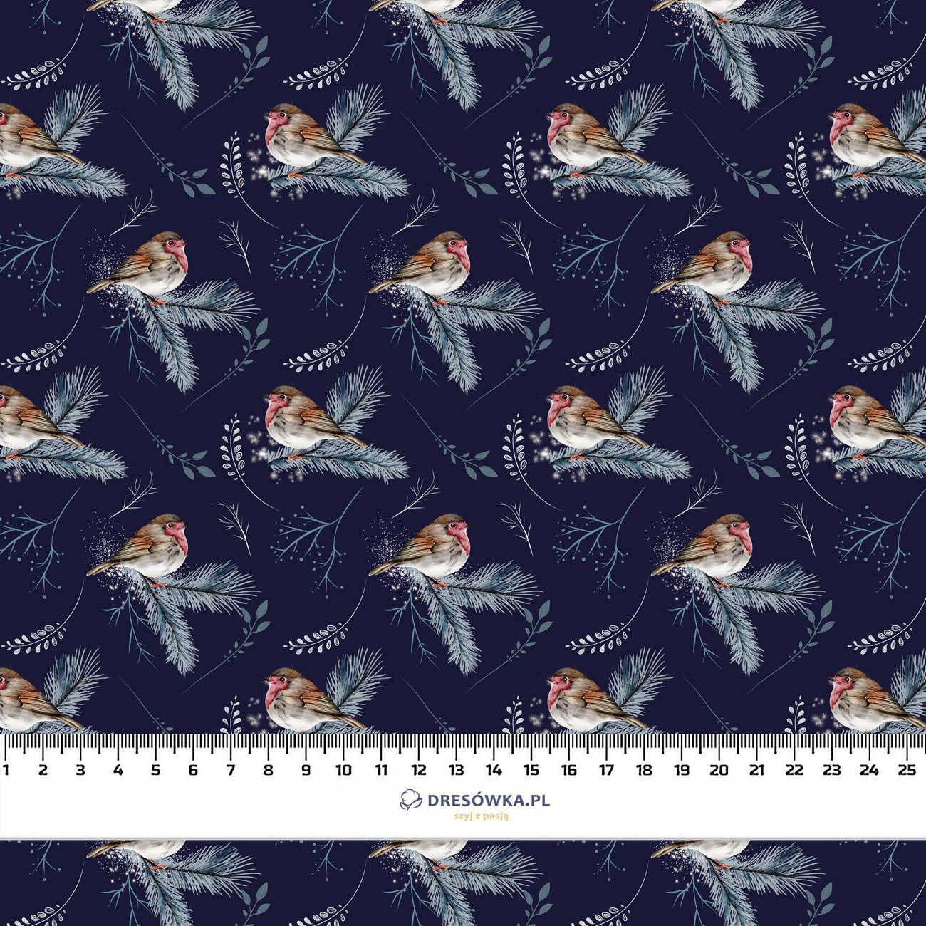 WINTER ROBINS (WINTER IN PARK) - Waterproof woven fabric