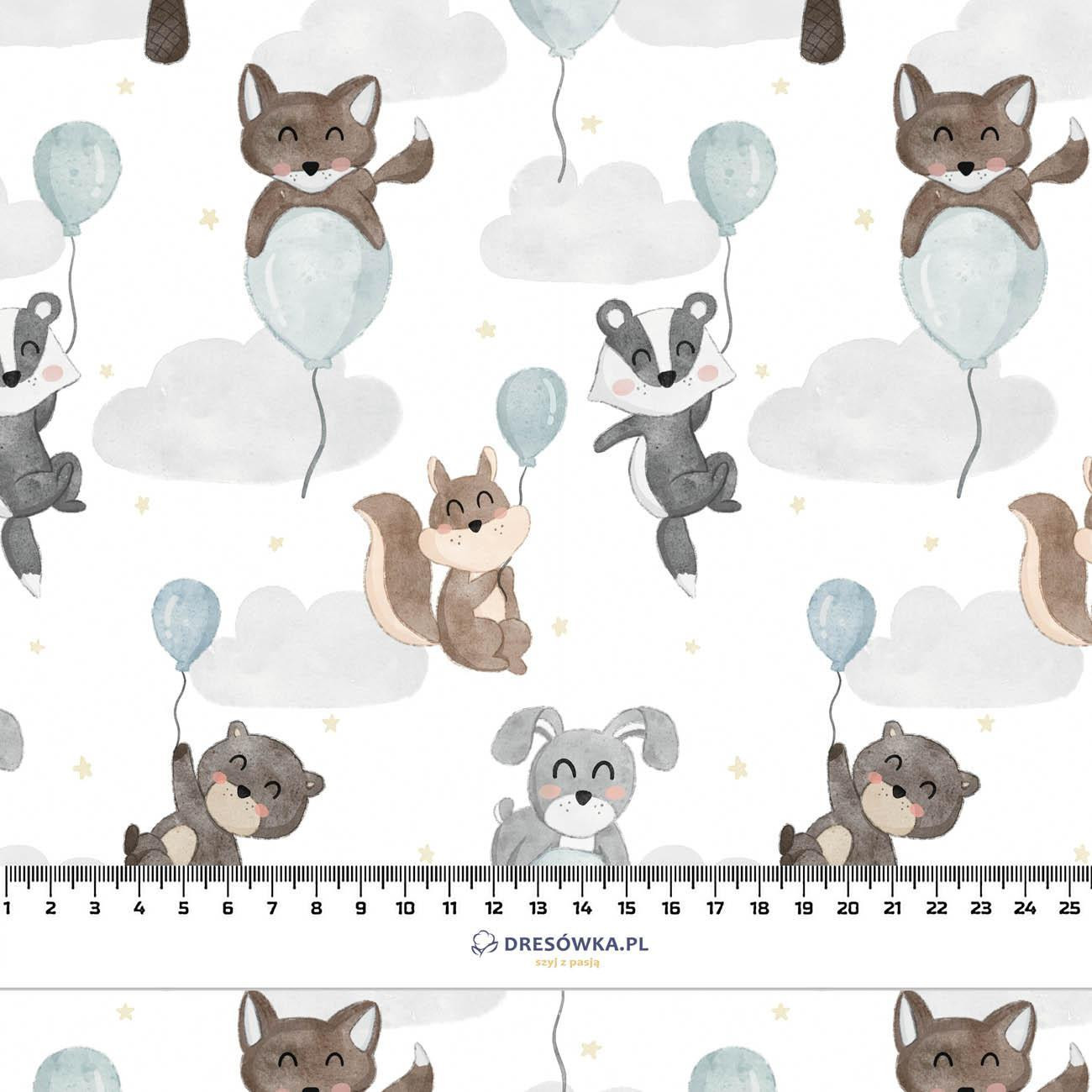 ANIMALS IN CLOUDS pat. 2 - Linen 100%