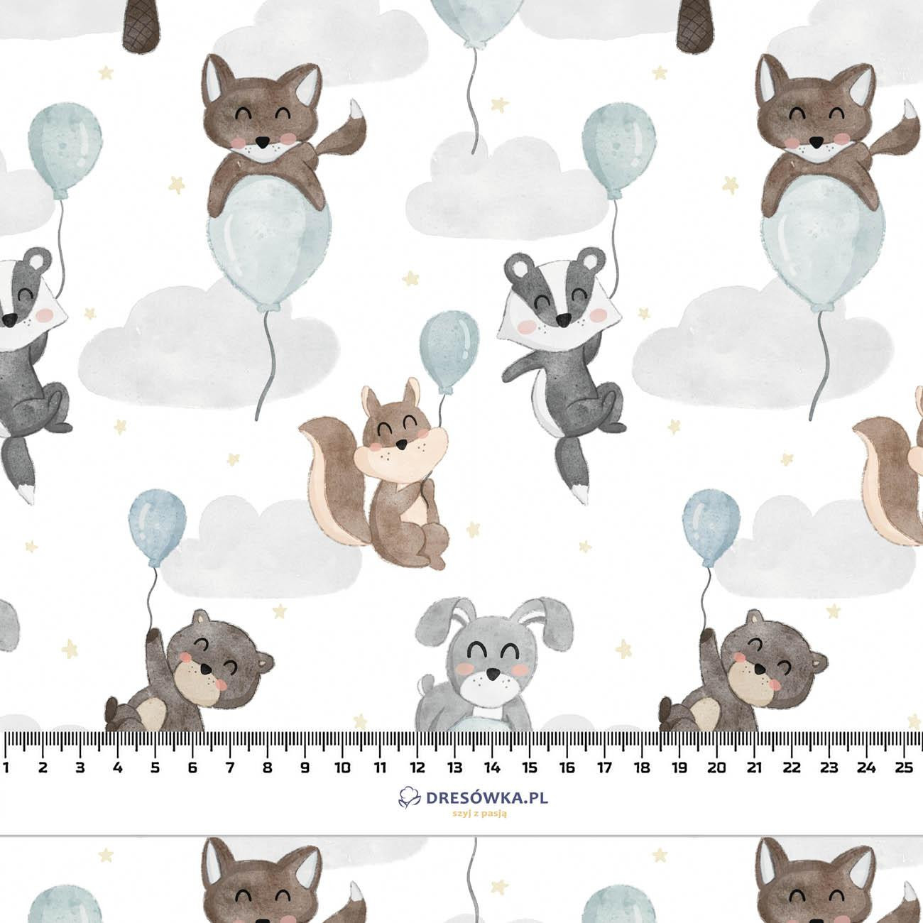 ANIMALS IN CLOUDS pat. 2 - Waterproof woven fabric