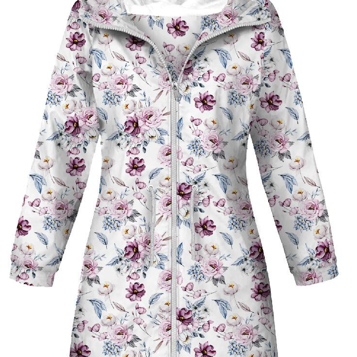 WOMEN'S PARKA (ANNA) - WATERCOLOR BOUQUET Pat. 2 - softshell