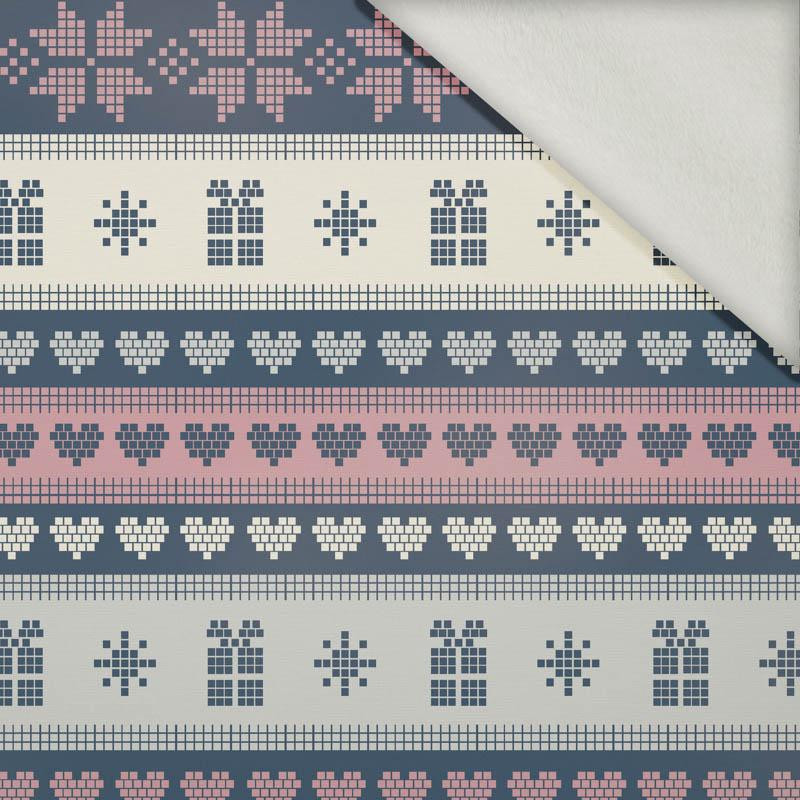 NORWEGIAN MIX  PAT. 2 (NORWEGIAN PATTERNS)  - brushed knit fabric with teddy