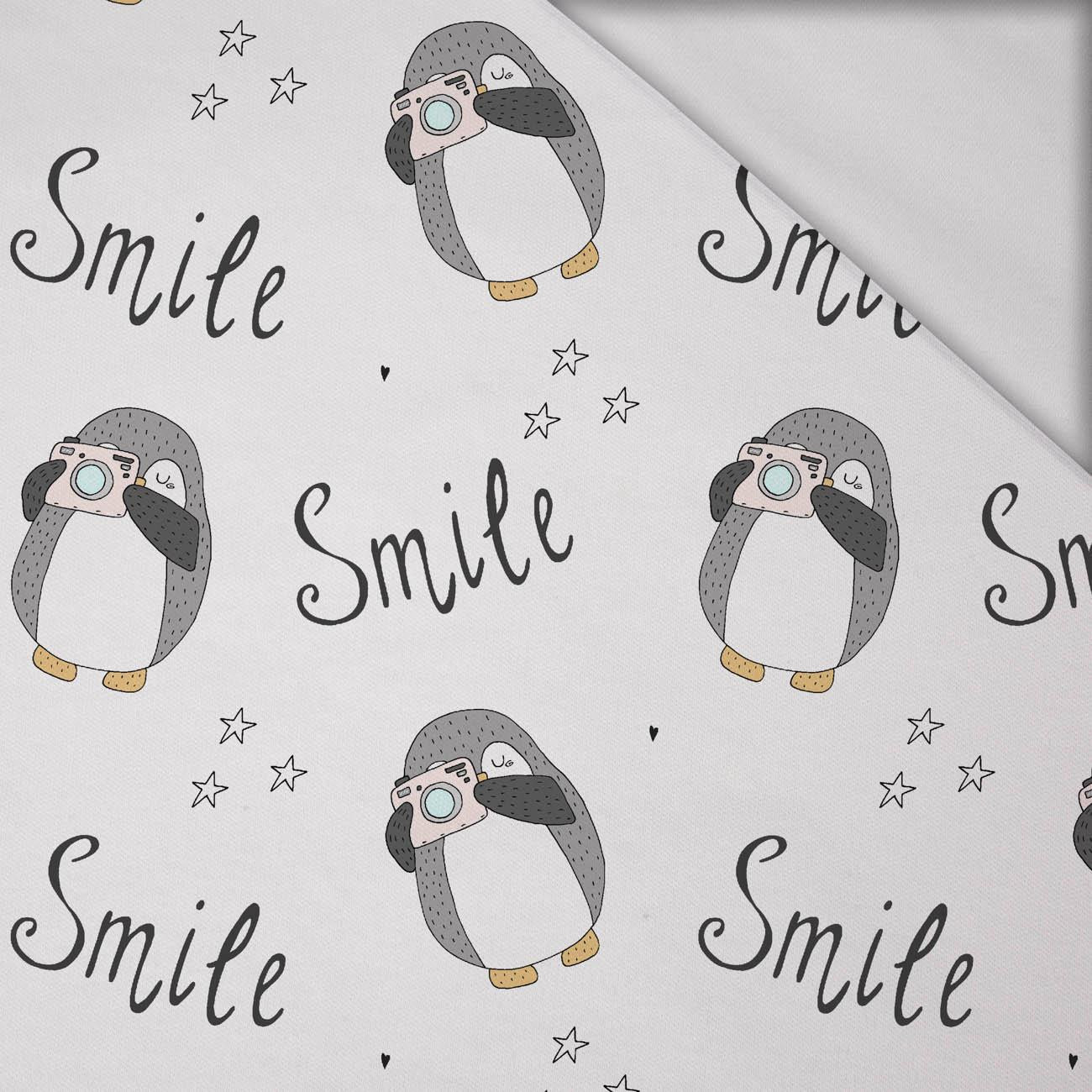 PHOTO PENGUIN SMILE / white - Cotton interlock