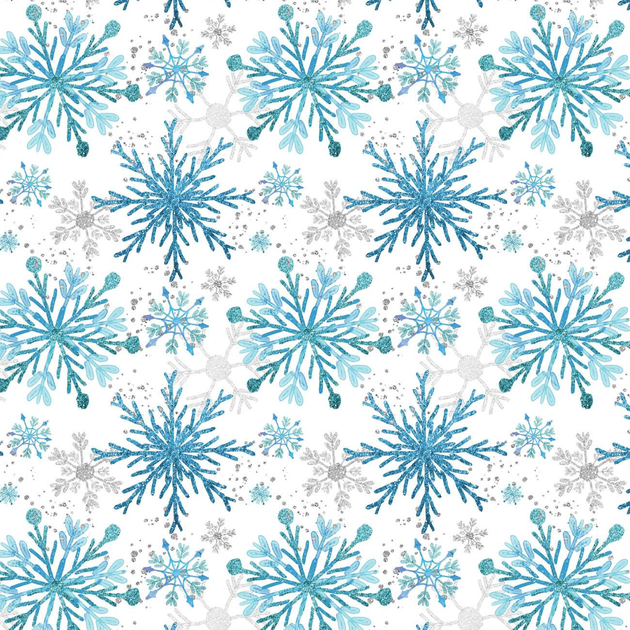 BLUE SNOWFLAKES pat. 2