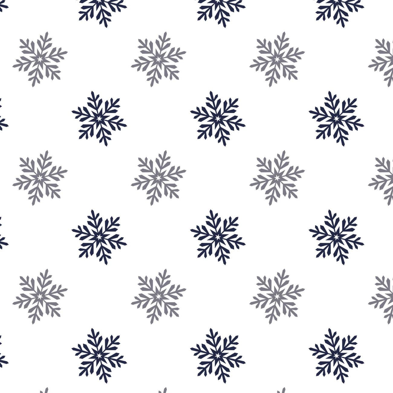 SNOWFLAKES pat. 5 (WINTER TIME) / white