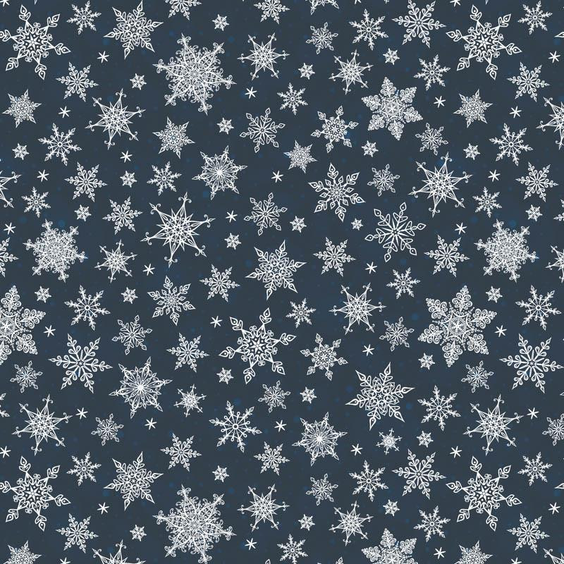 SNOWFLAKES PAT. 2 / navy