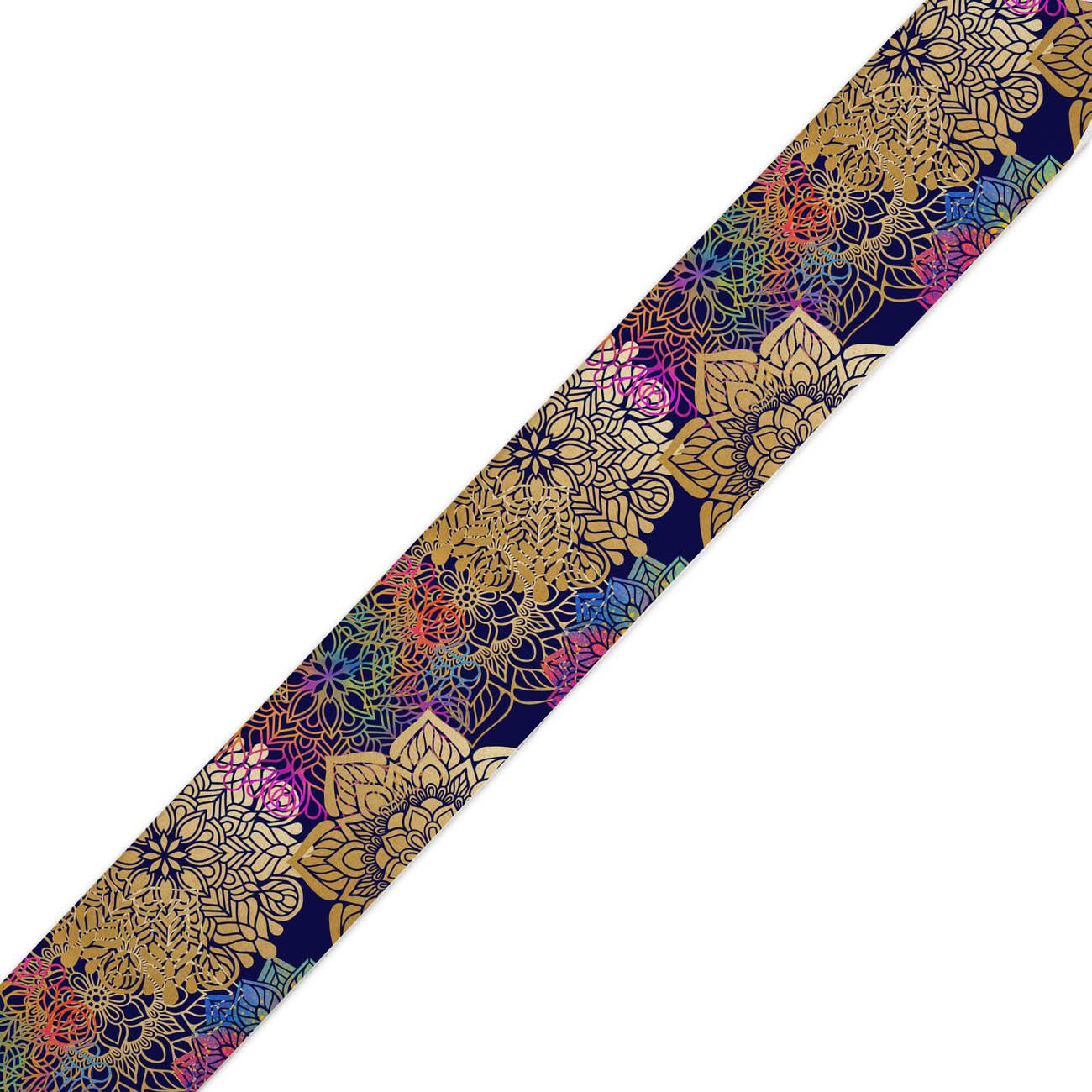 Woven printed elastic band - MANDALA pat. 2 / Choice of sizes