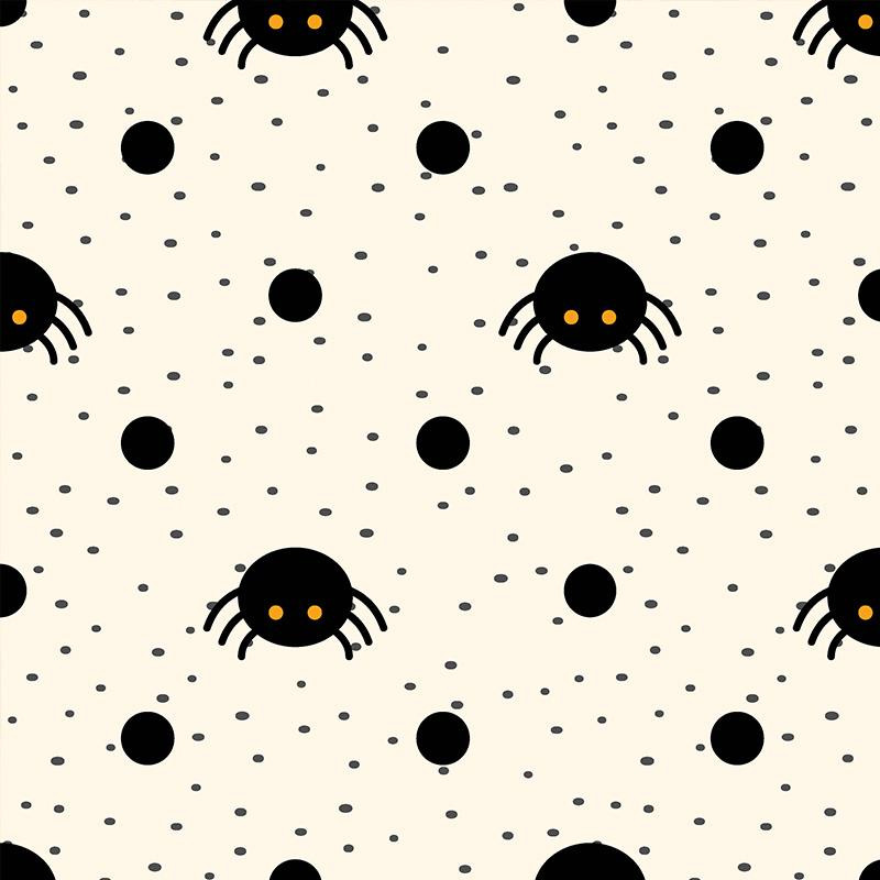 HALLOWEEN SPIDERS / ecru