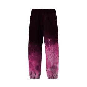 CHILDREN'S SOFTSHELL TROUSERS (YETI) - SPECKS (fuchsia) / black (110/116)