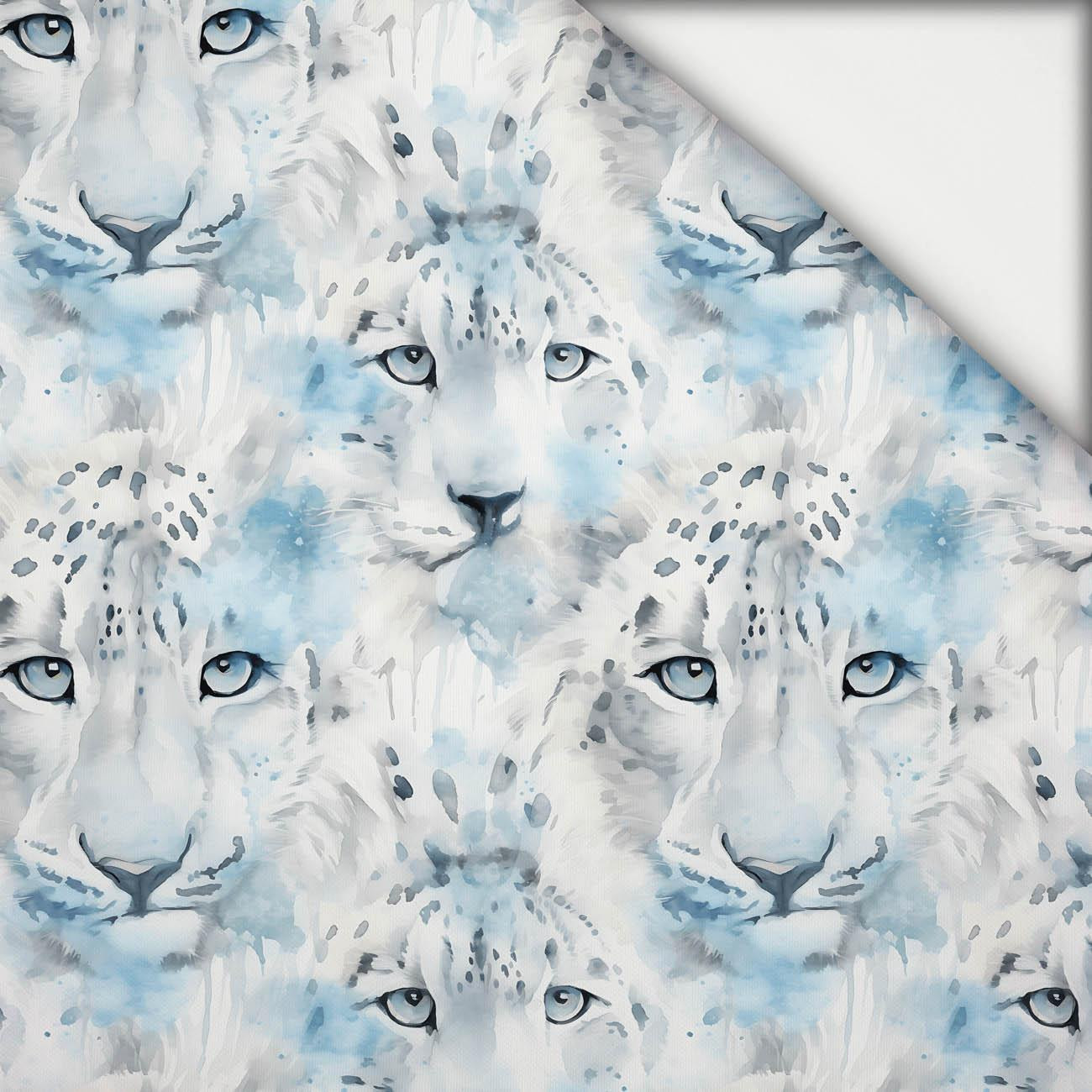 SNOW LEOPARD PAT. 2 - light brushed knitwear