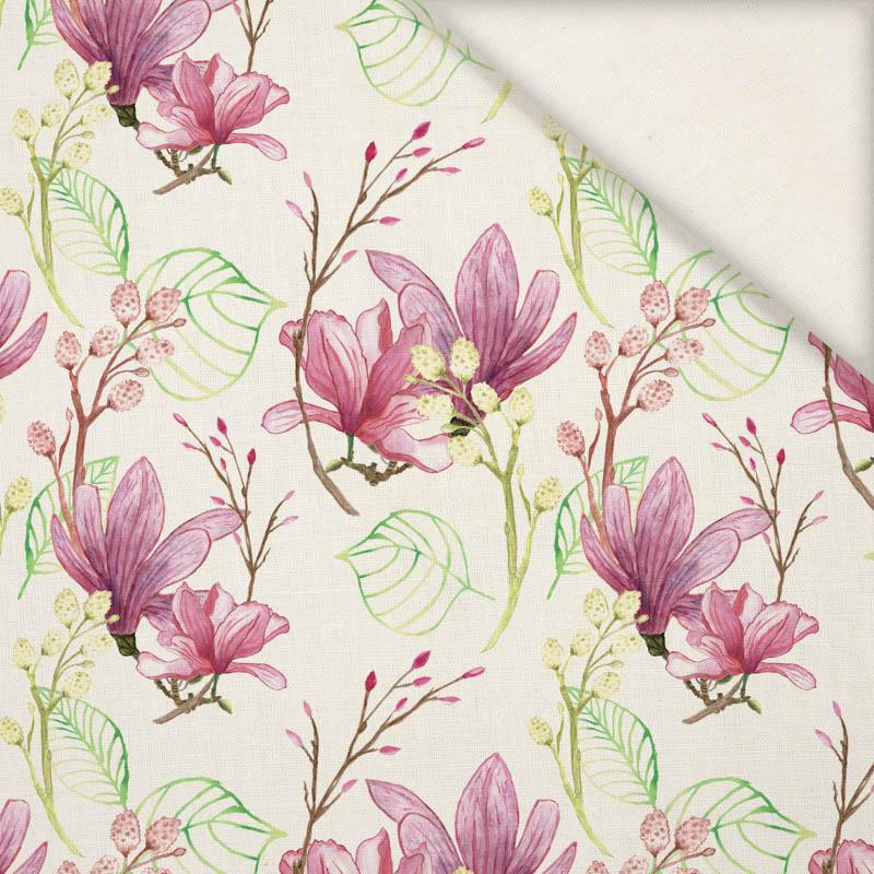 MAGNOLIAS PAT. 3 (BLOOMING MEADOW) - Linen with viscose