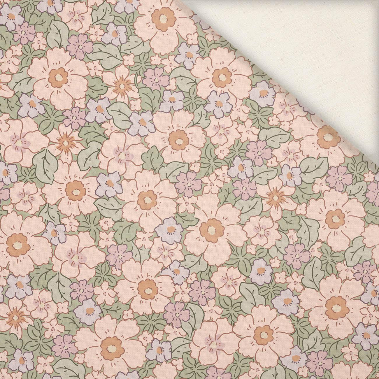 PASTEL FLOWERS PAT 2 - Linen with viscose