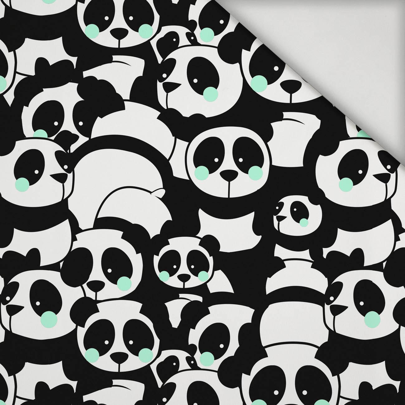 PANDAS / mint  - lycra 300g