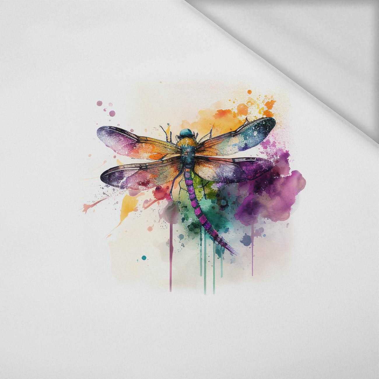 WATERCOLOR DRAGONFLY - panel (60cm x 50cm)  Thermo lycra