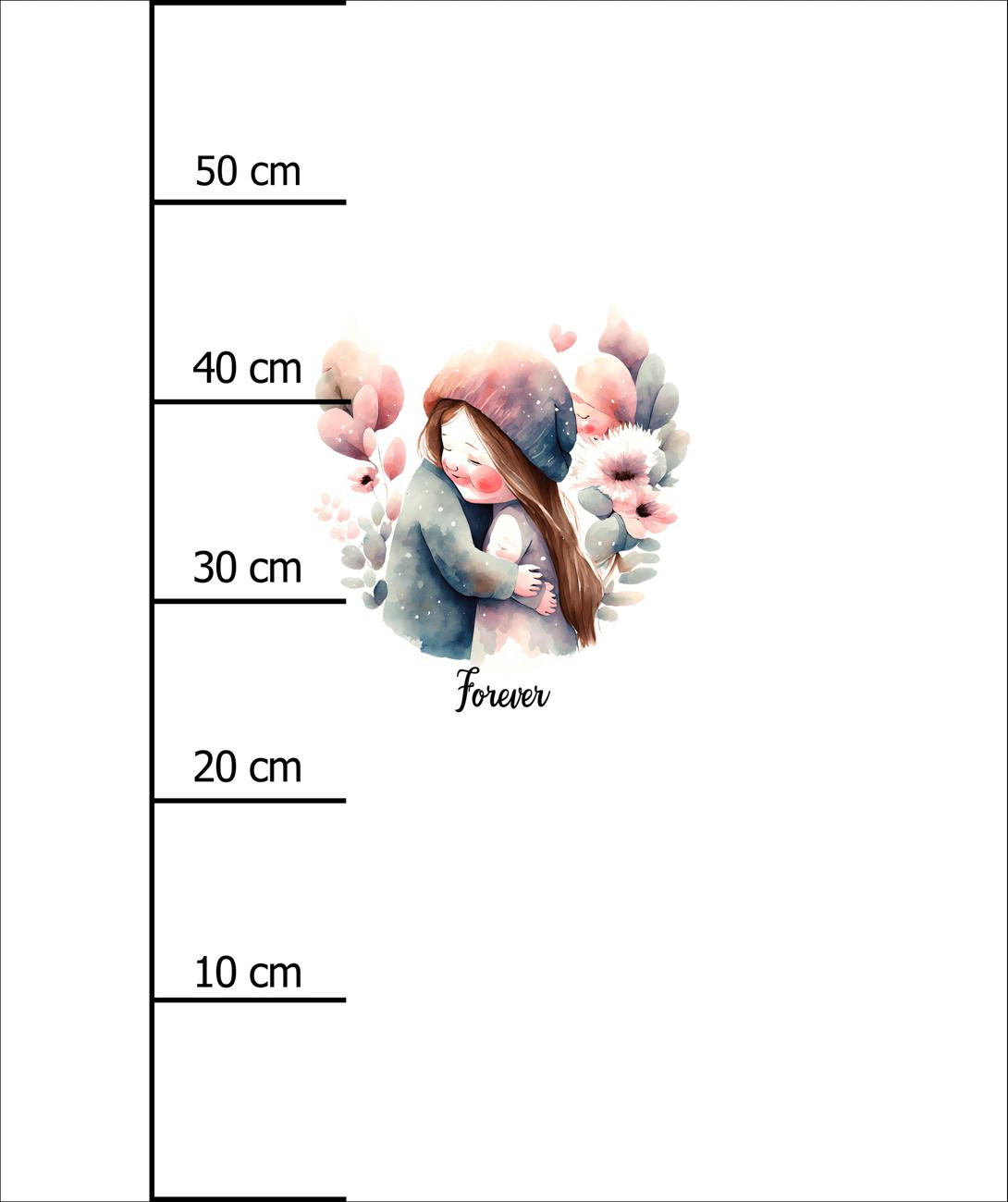 YOU & ME / girls - panel (60cm x 50cm) looped knit