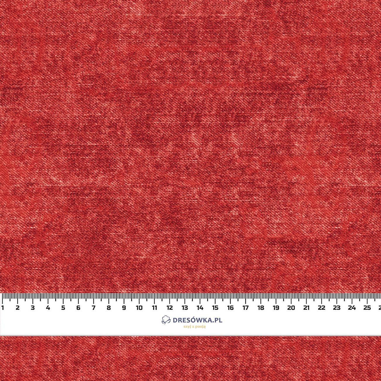 ACID WASH / RED- Upholstery velour 
