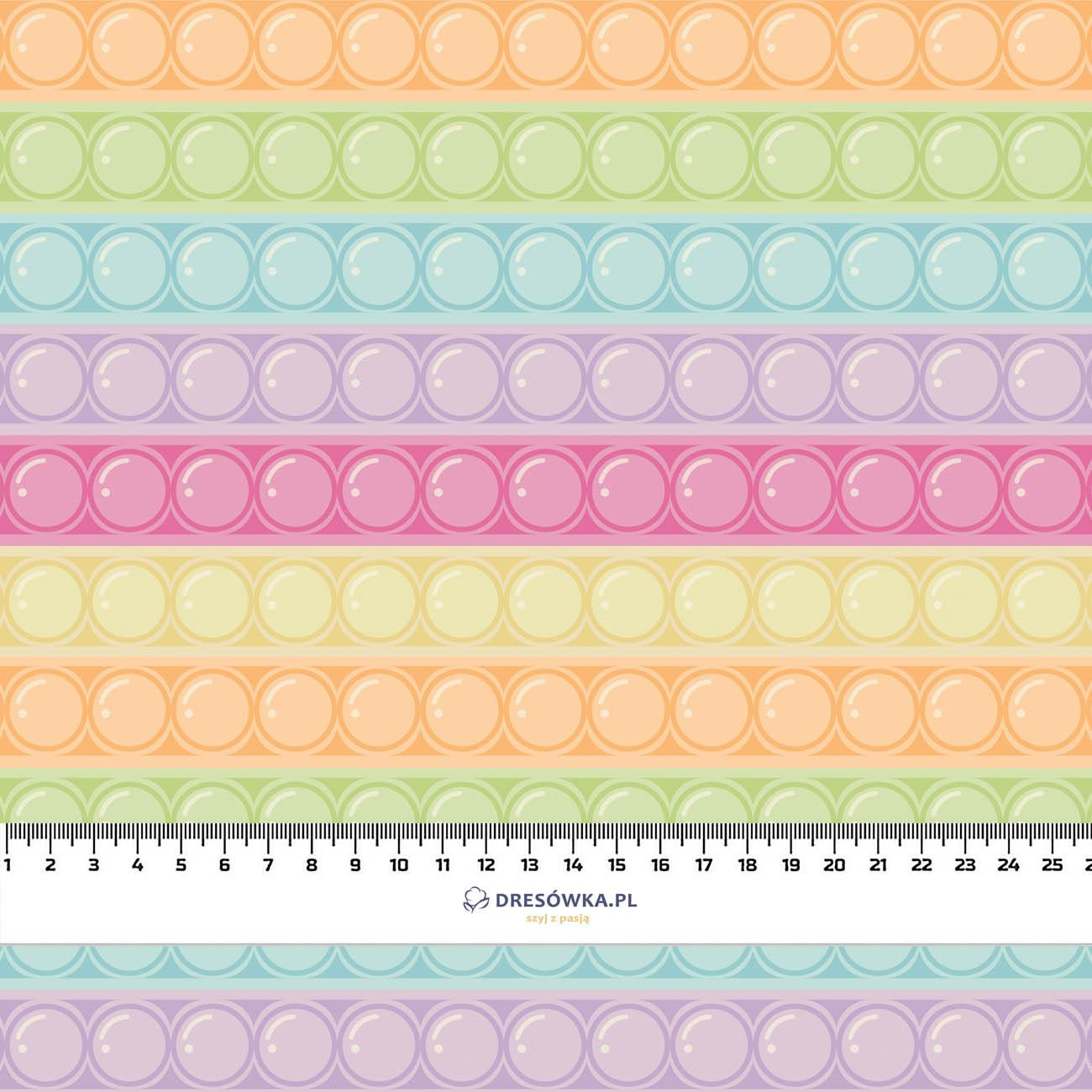 BUBBLED / pastel  - Waterproof woven fabric