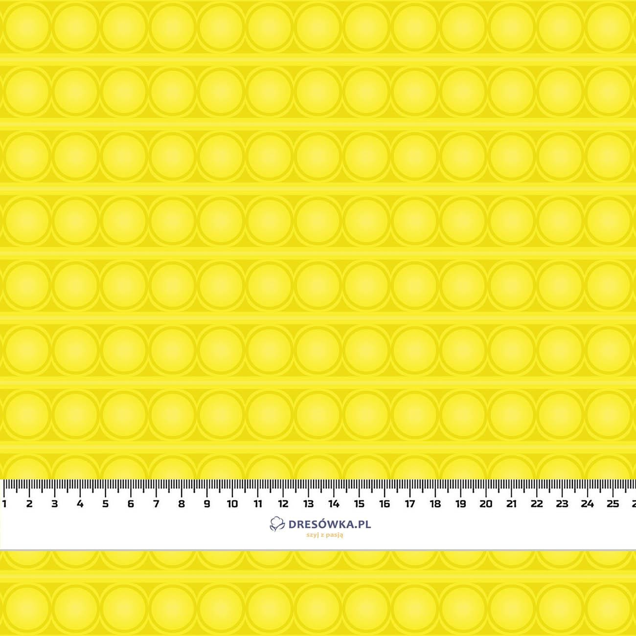 BUBBLED / yellow - Waterproof woven fabric