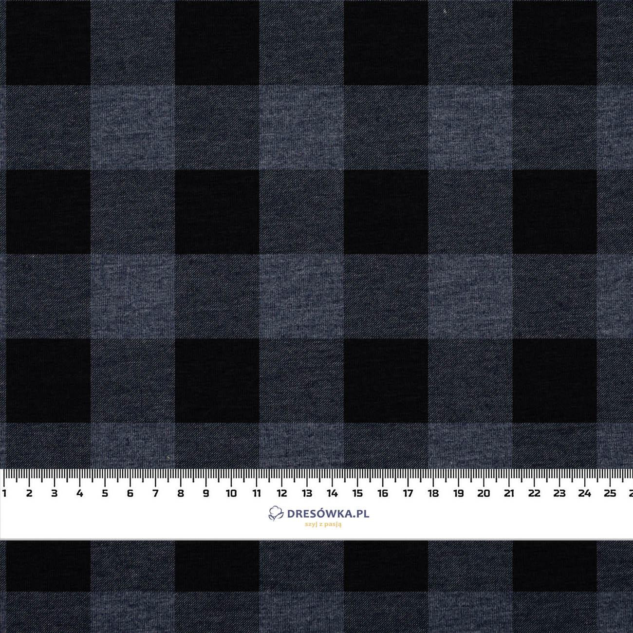 VICHY GRID BLACK / jeans - Sommersweat