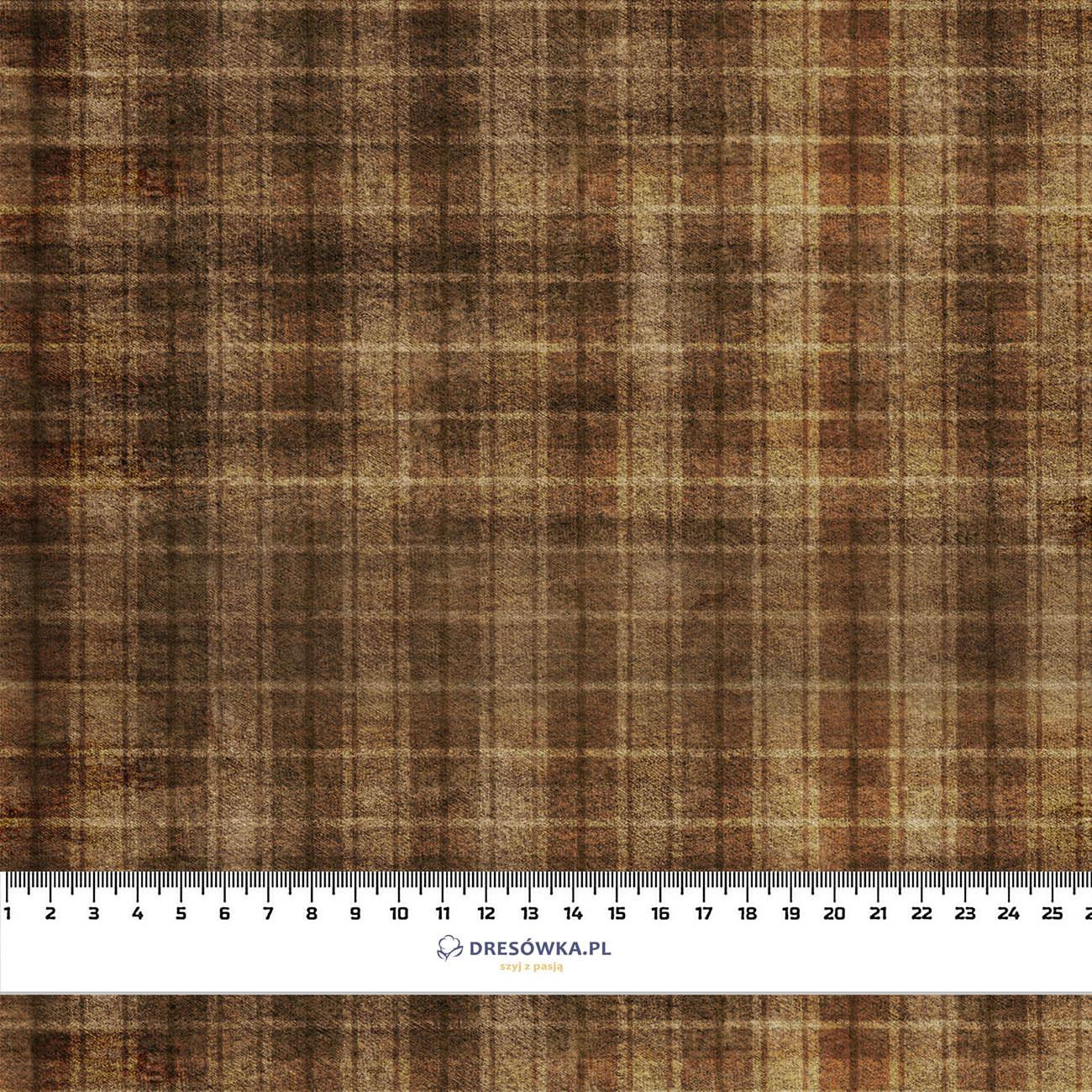 AUTUMN CHECK  / brown (AUTUMN COLORS) - Panama 220g