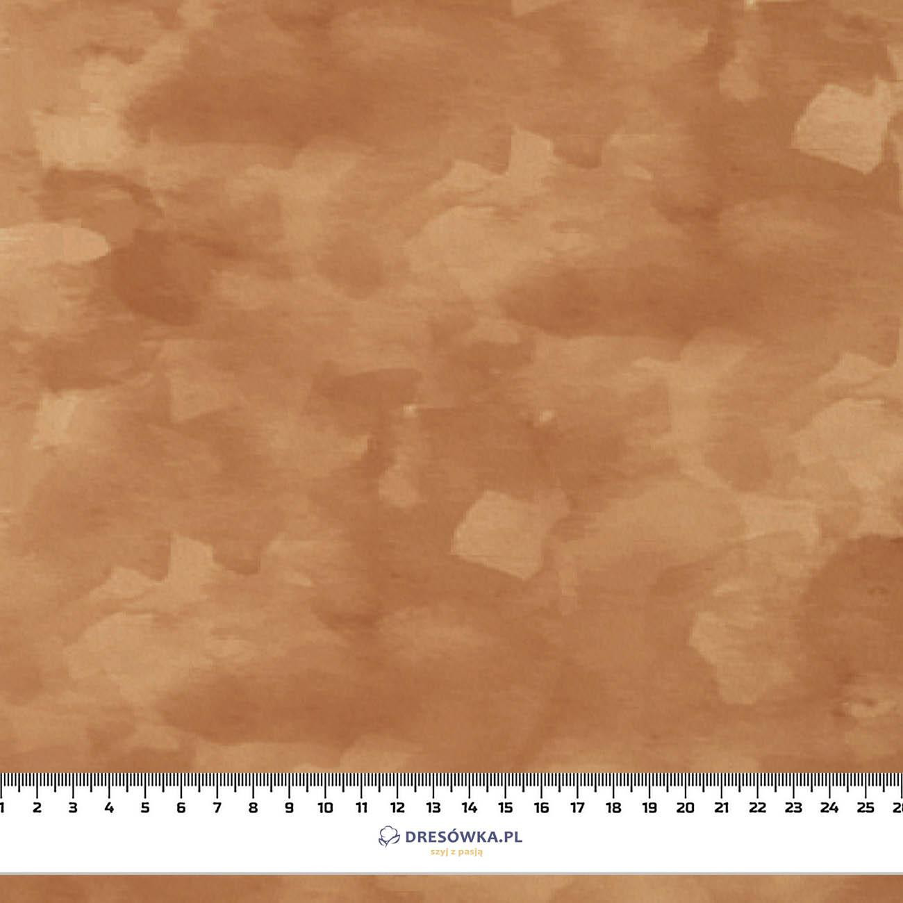 CAMOUFLAGE pat. 2 / caramel - looped knit fabric