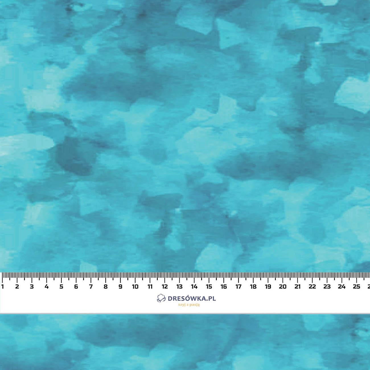 CAMOUFLAGE pat. 2 / sea blue - Viscose jersey