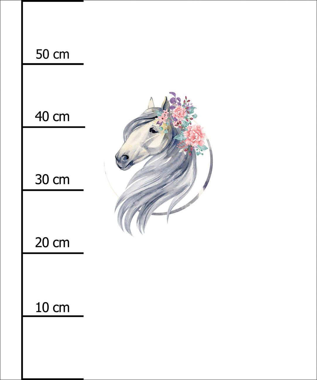 HORSE pat. 2 -  PANEL (60cm x 50cm) light brushed knitwear
