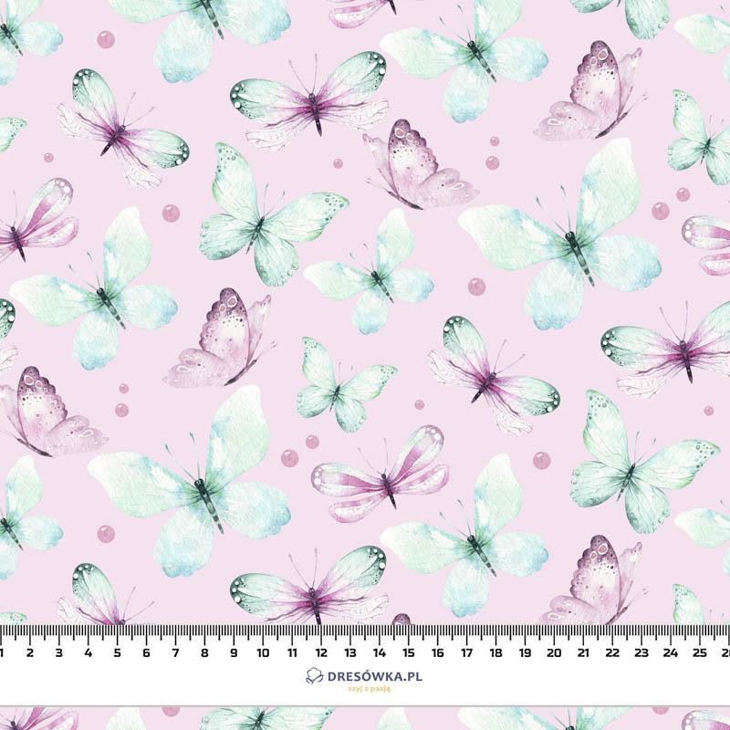 BUTTERFLIES PAT. 1 (WATER-COLOR BUTTERFLIES) - Cotton woven fabric