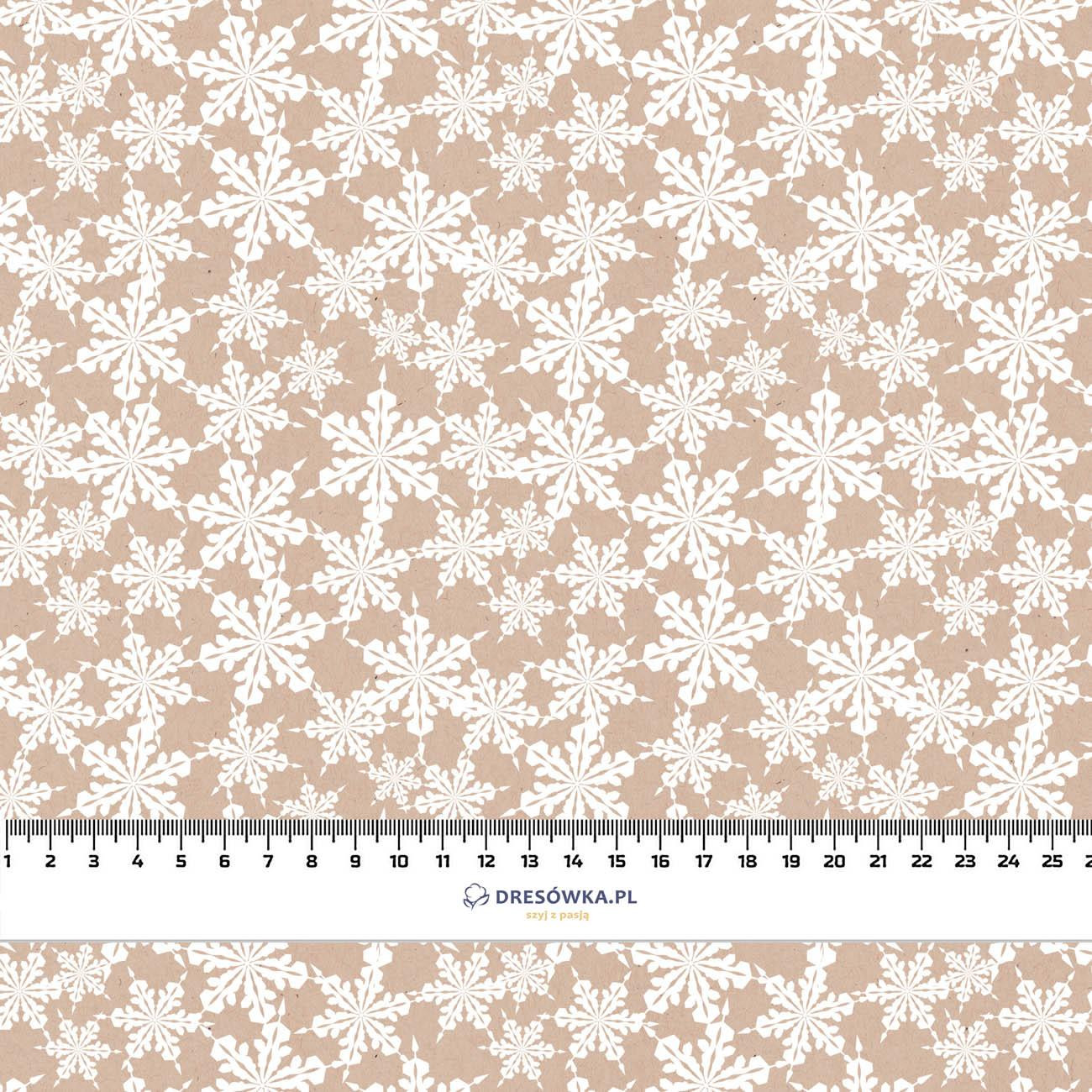 PAPER SNOWFLAKES (WHITE CHRISTMAS) - Cotton woven fabric