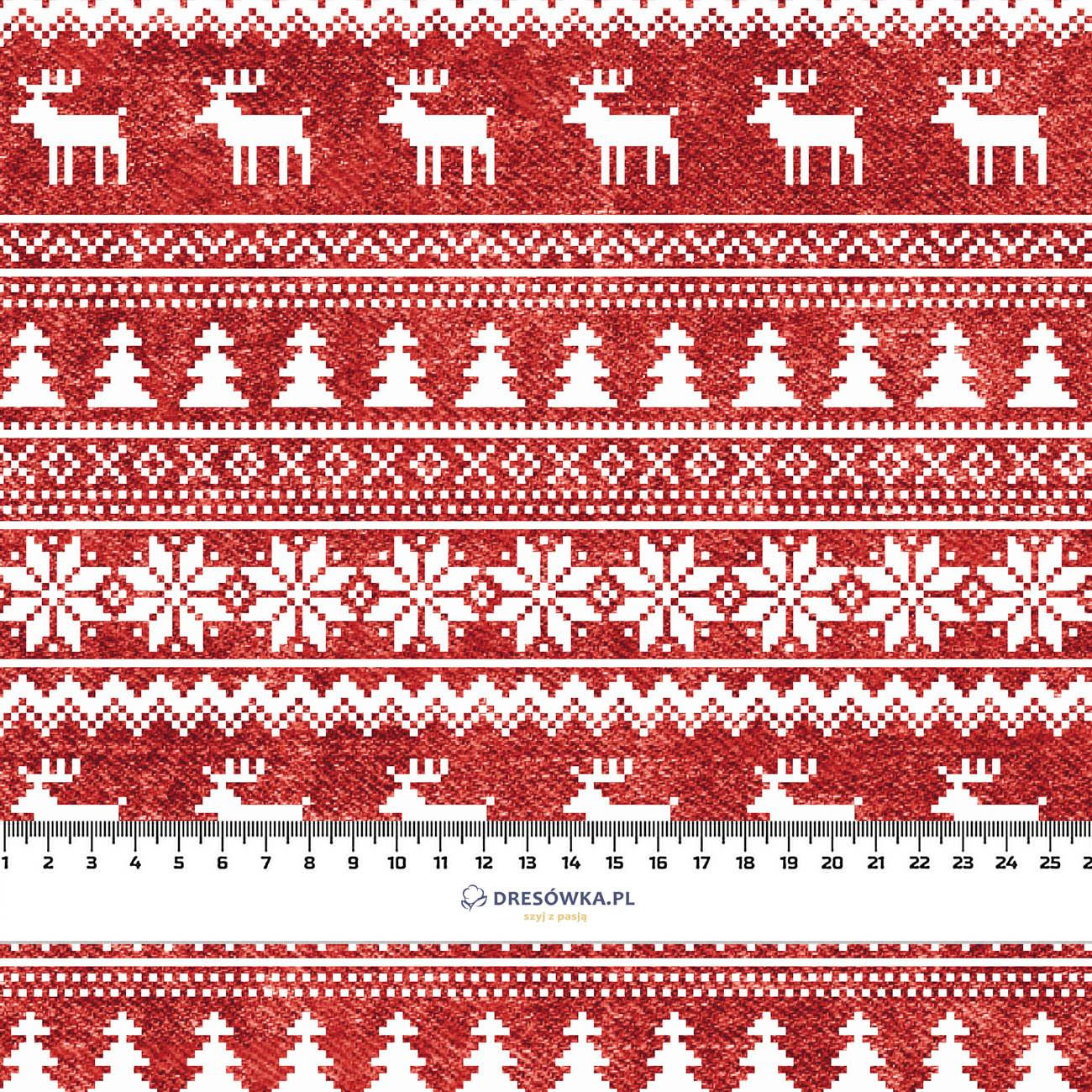 REINDEERS PAT. 2 / ACID WASH RED - single jersey with elastane 