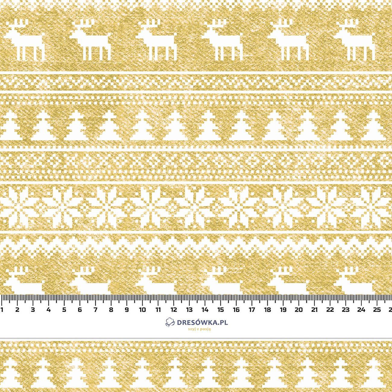 REINDEERS PAT. 2 / ACID WASH GOLD  - looped knit fabric