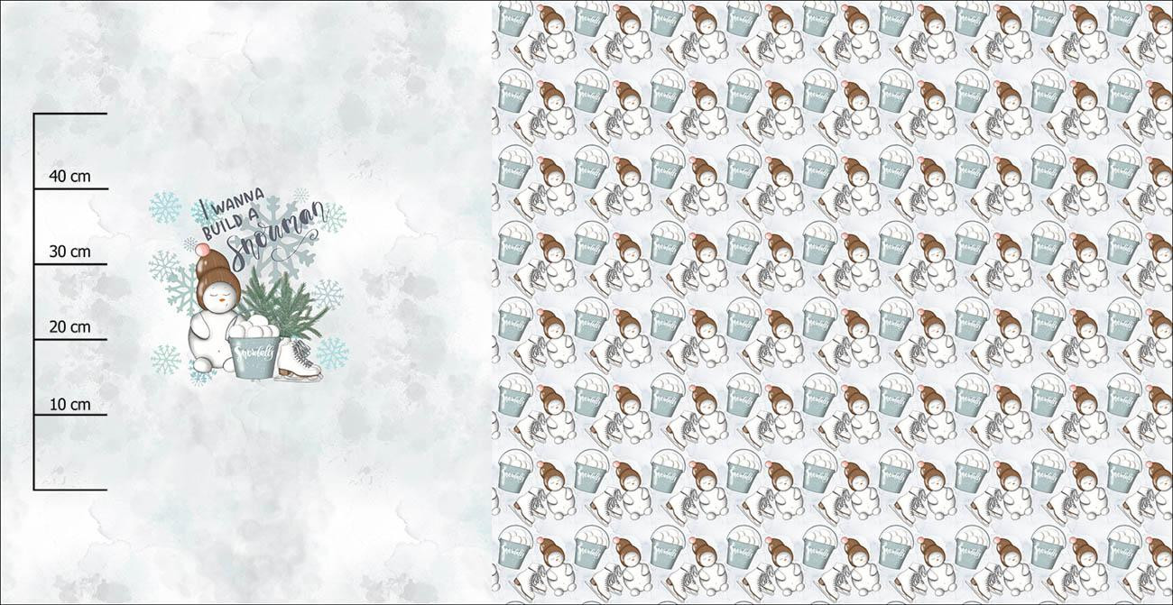I WANNA BUILD A SNOWMAN (WINTER IN THE CITY) - PANORAMIC PANEL (80cm x 155cm)